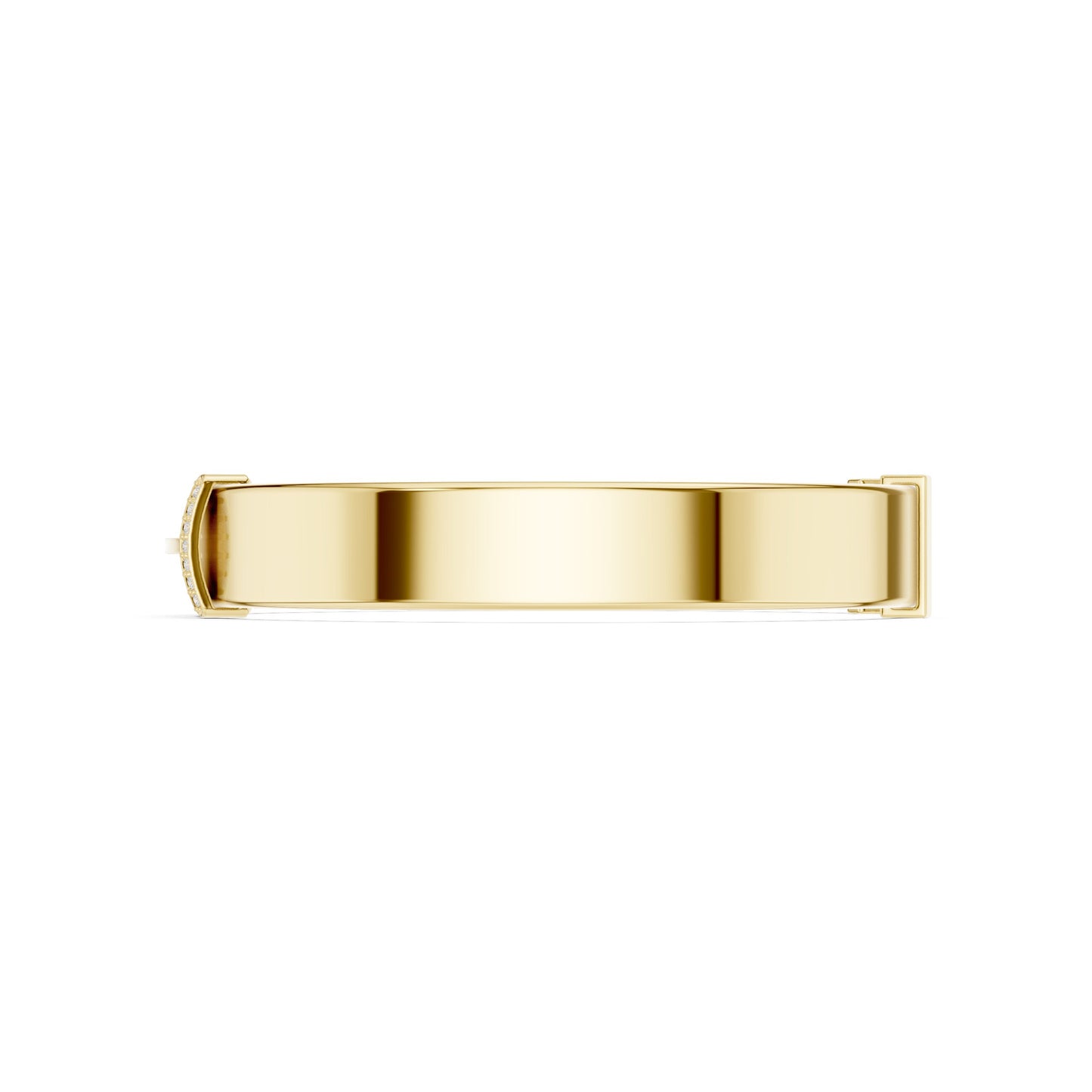 Men's Round Bangle Lab Grown Diamond Bracelet