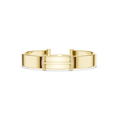 Men's Round Bangle Lab Grown Diamond Bracelet