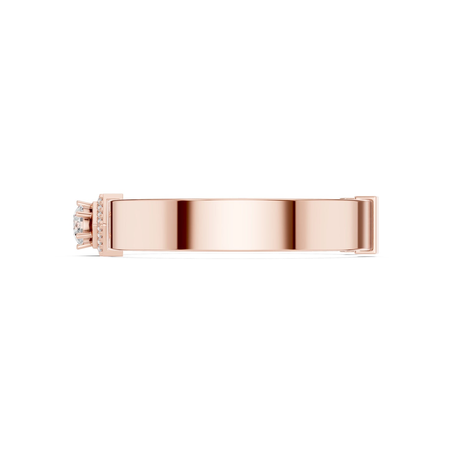 Men's Round Cuff Lab Grown Diamond Bracelet