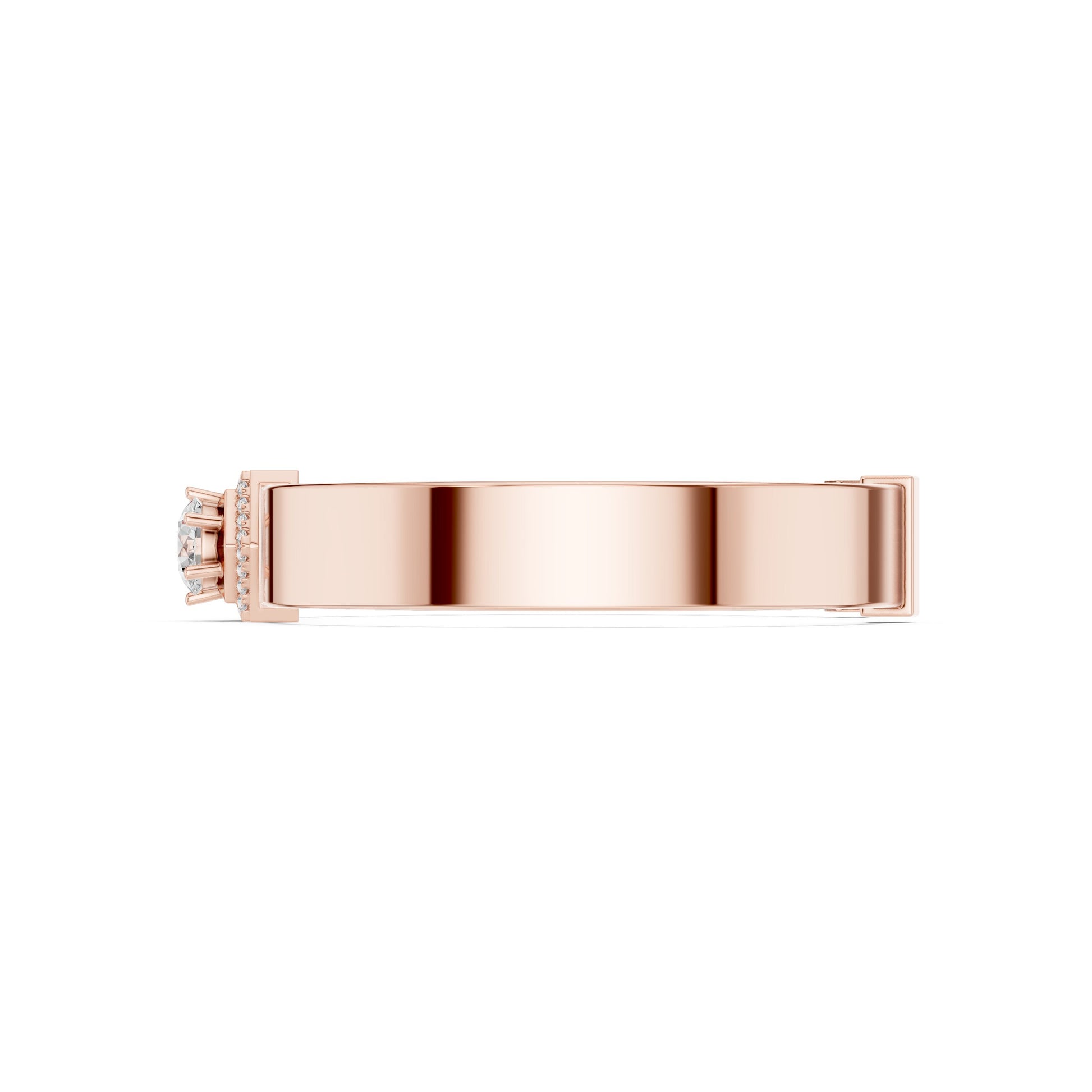 Men's Round Cuff Lab Grown Diamond Bracelet