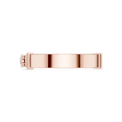 Men's Round Cuff Lab Grown Diamond Bracelet