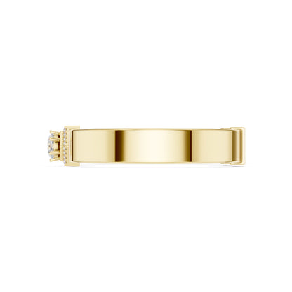 Men's Round Cuff Lab Grown Diamond Bracelet