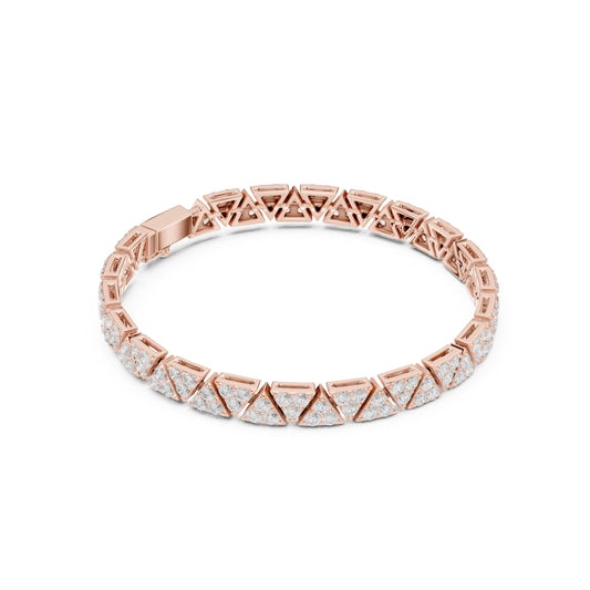 Men's Round Tennis Lab Grown Diamond Bracelet