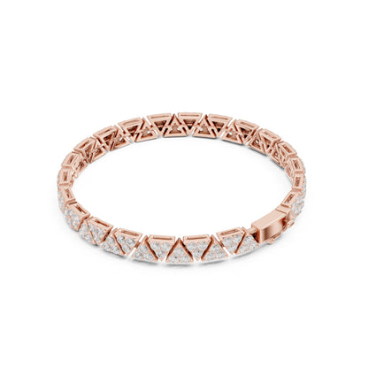Men's Round Tennis Lab Grown Diamond Bracelet