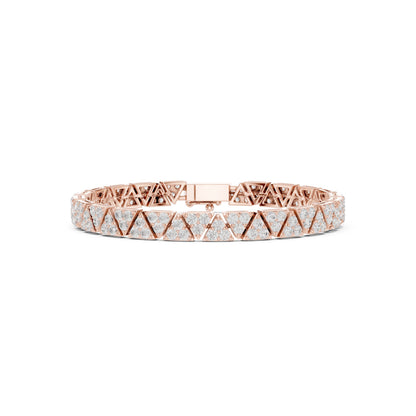 Men's Round Tennis Lab Grown Diamond Bracelet