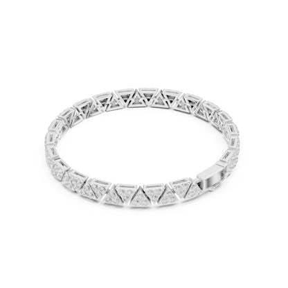 Men's Round Tennis Lab Grown Diamond Bracelet
