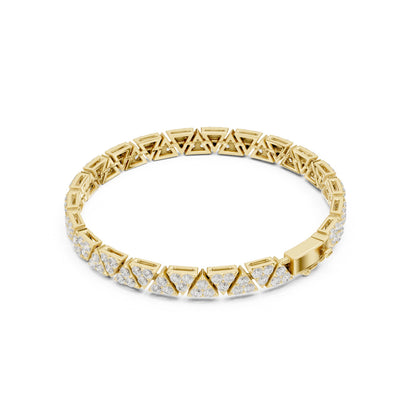 Men's Round Tennis Lab Grown Diamond Bracelet