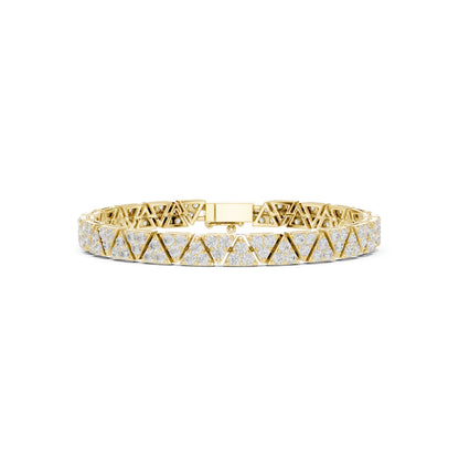 Men's Round Tennis Lab Grown Diamond Bracelet