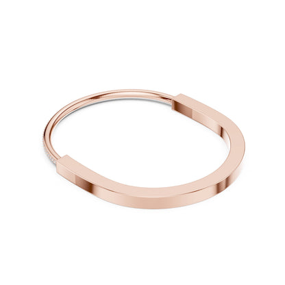 Men's Round Bangle Lab Grown Diamond Bracelet