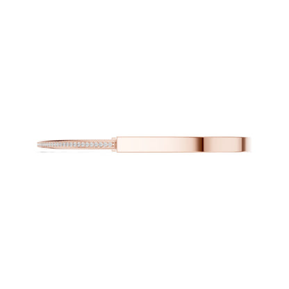 Men's Round Bangle Lab Grown Diamond Bracelet