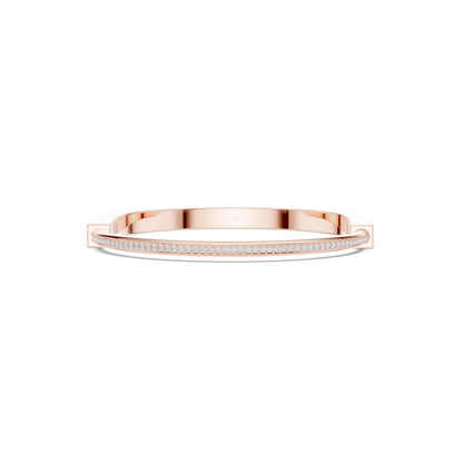 Men's Round Bangle Lab Grown Diamond Bracelet