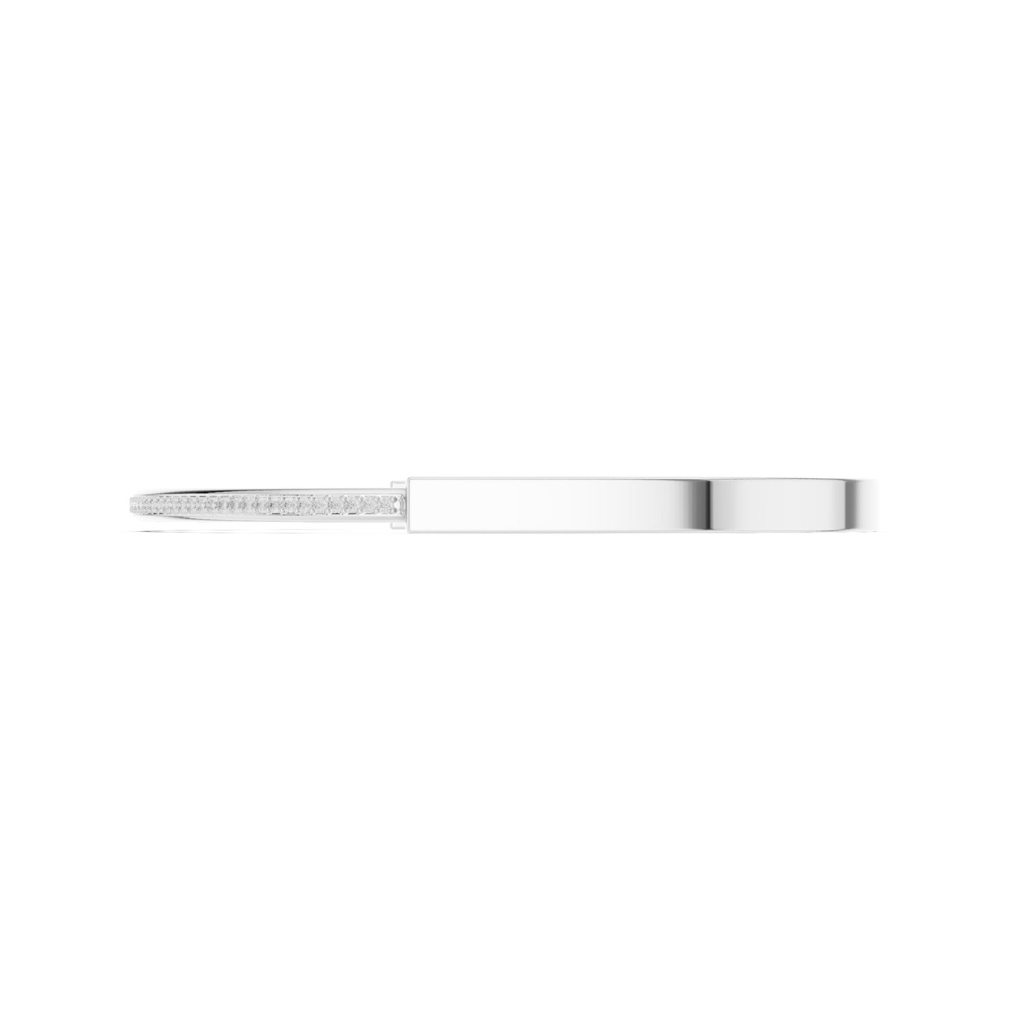 Men's Round Bangle Lab Grown Diamond Bracelet