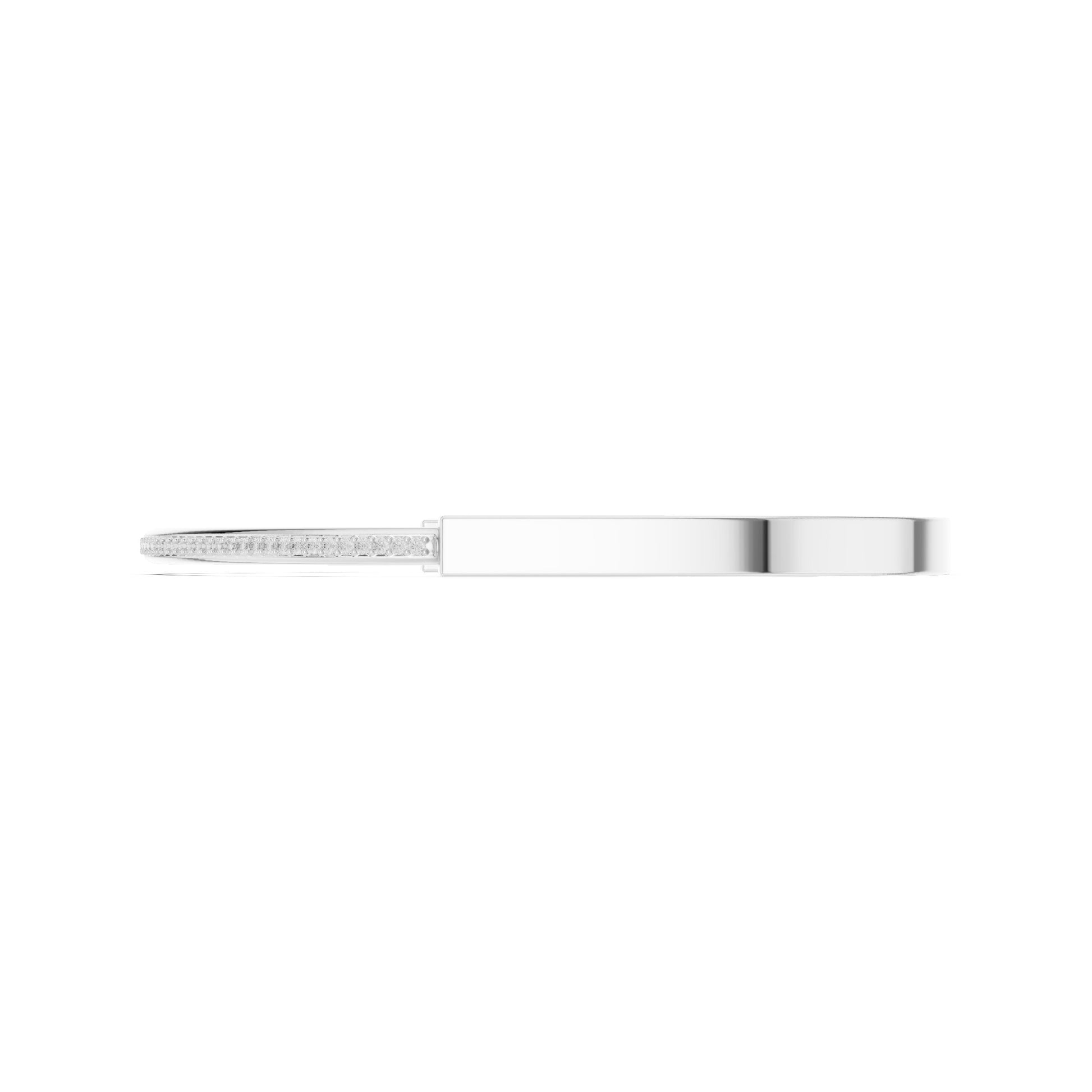 Men's Round Bangle Lab Grown Diamond Bracelet