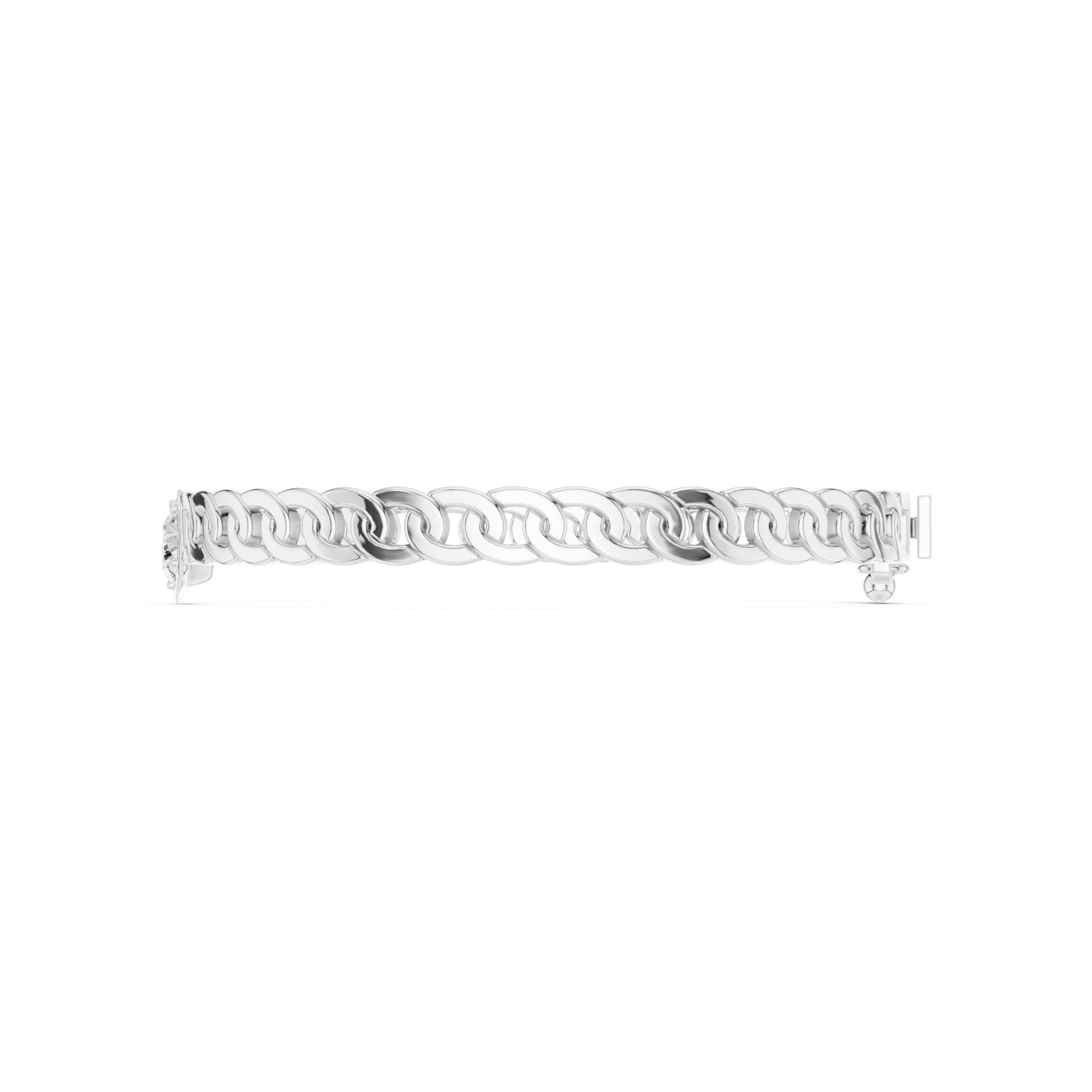 Men's Round Chain Lab Grown Diamond Bracelet