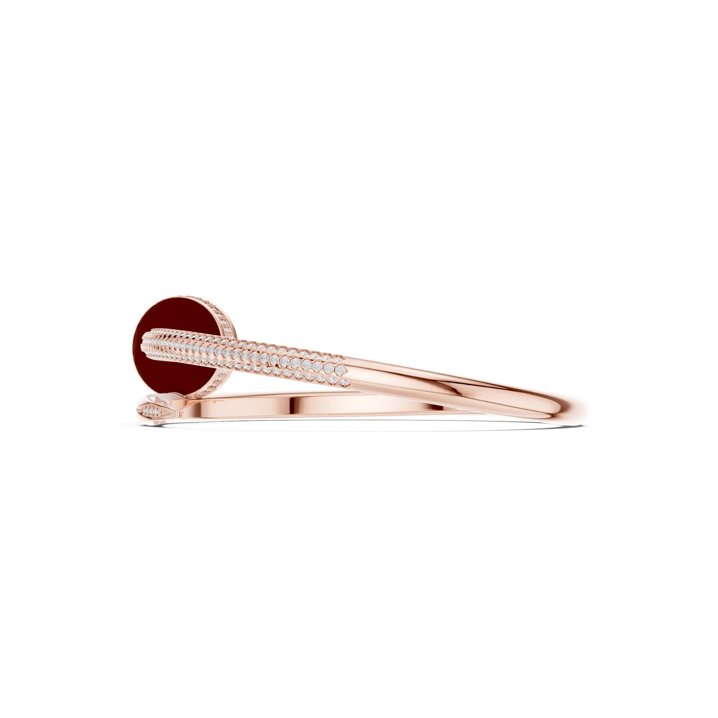 Men's Round Bangle Lab Grown Diamond Bracelet