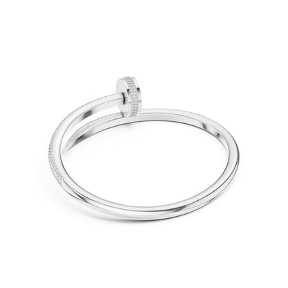 Men's Round Bangle Lab Grown Diamond Bracelet