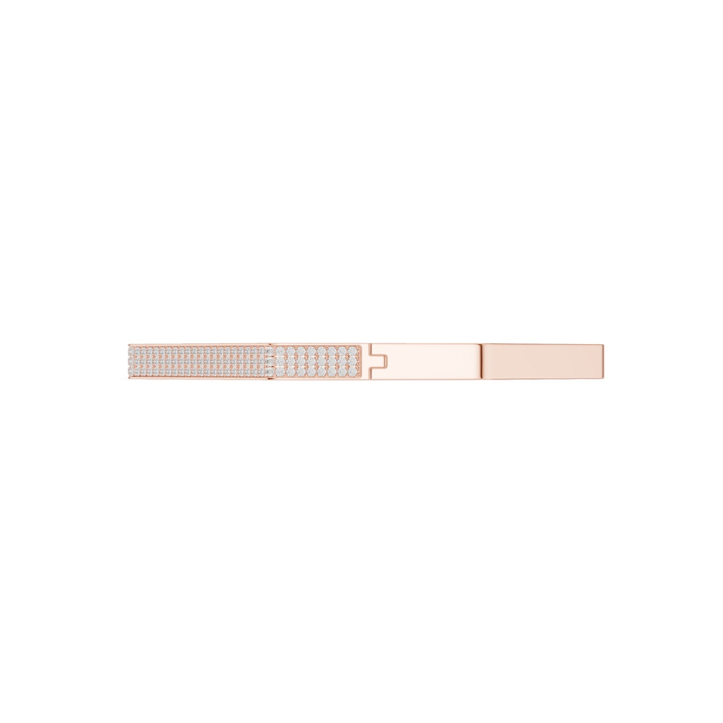 Men's Round Bangle Lab Grown Diamond Bracelet