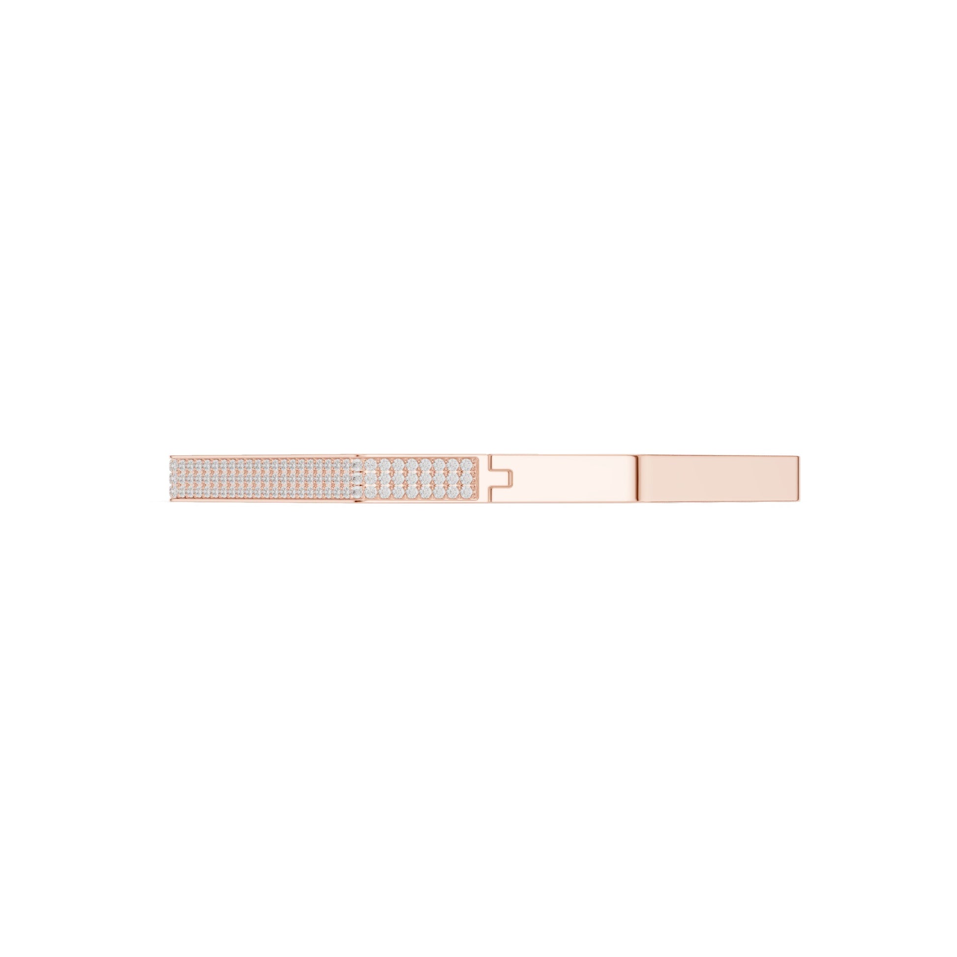 Men's Round Bangle Lab Grown Diamond Bracelet