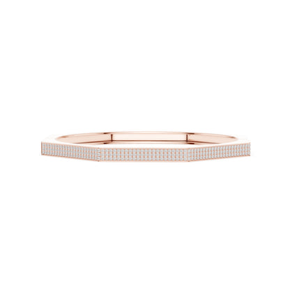 Men's Round Bangle Lab Grown Diamond Bracelet
