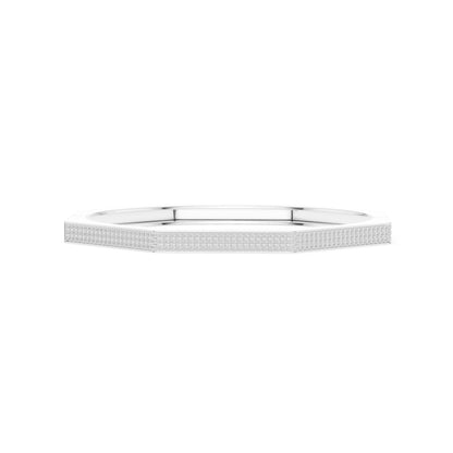 Men's Round Bangle Lab Grown Diamond Bracelet