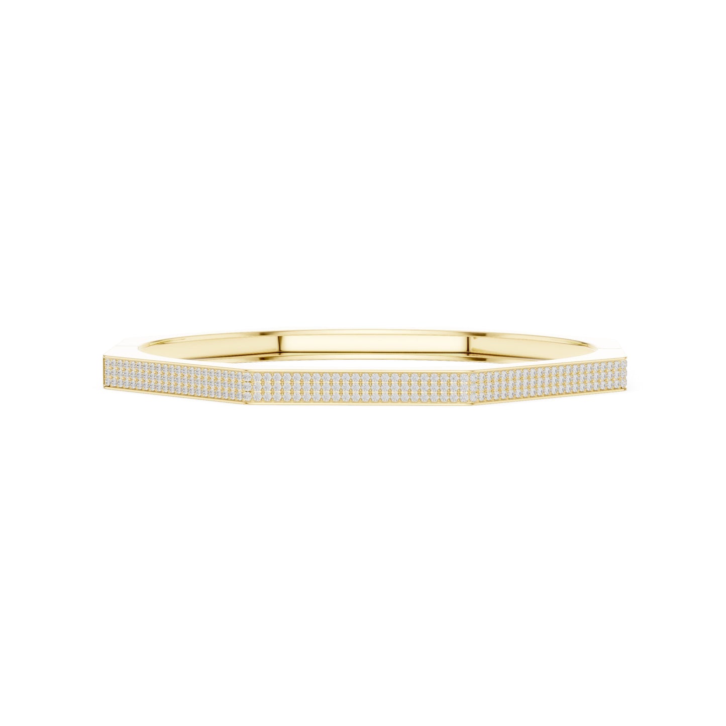 Men's Round Bangle Lab Grown Diamond Bracelet