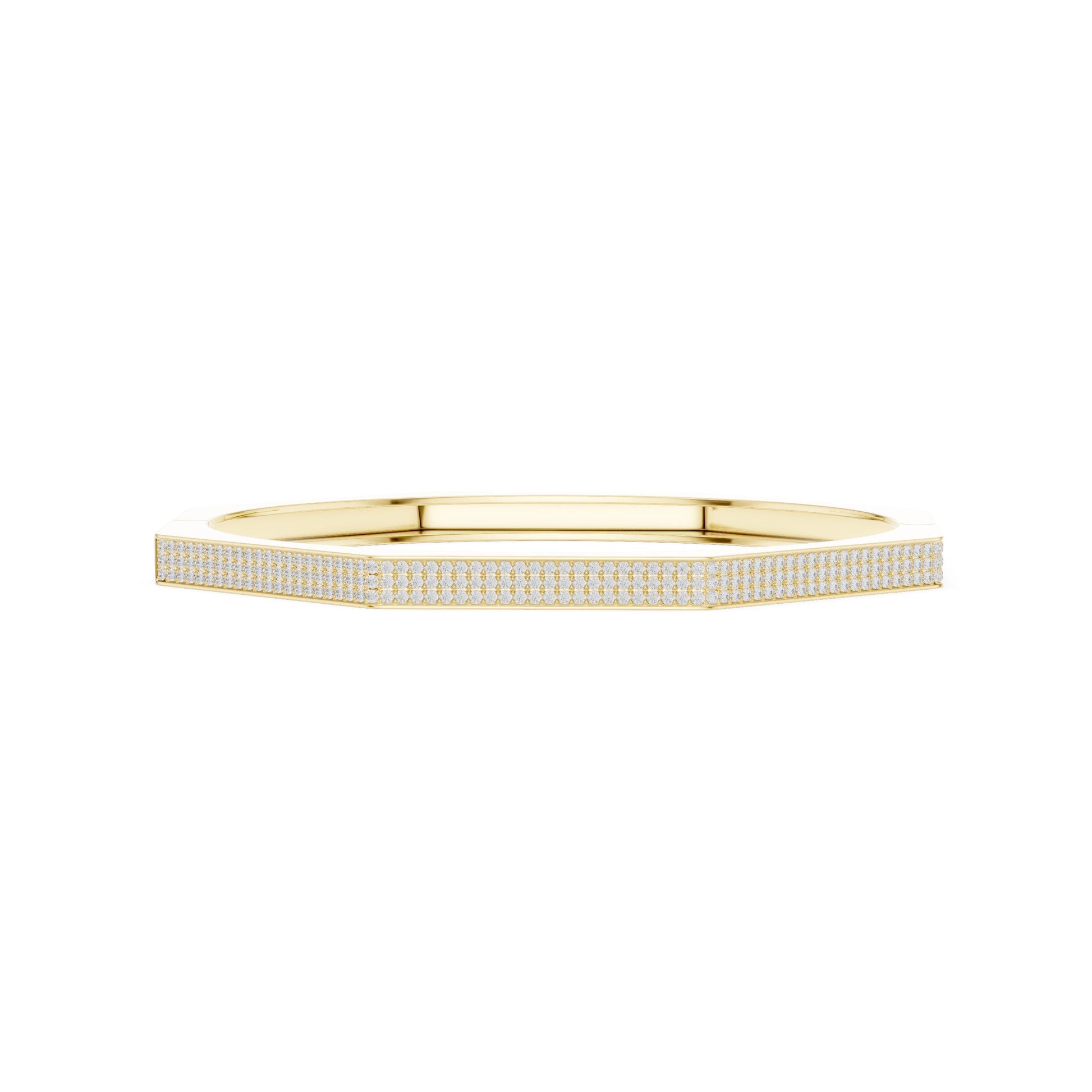 Men's Round Bangle Lab Grown Diamond Bracelet