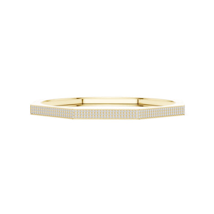Men's Round Bangle Lab Grown Diamond Bracelet
