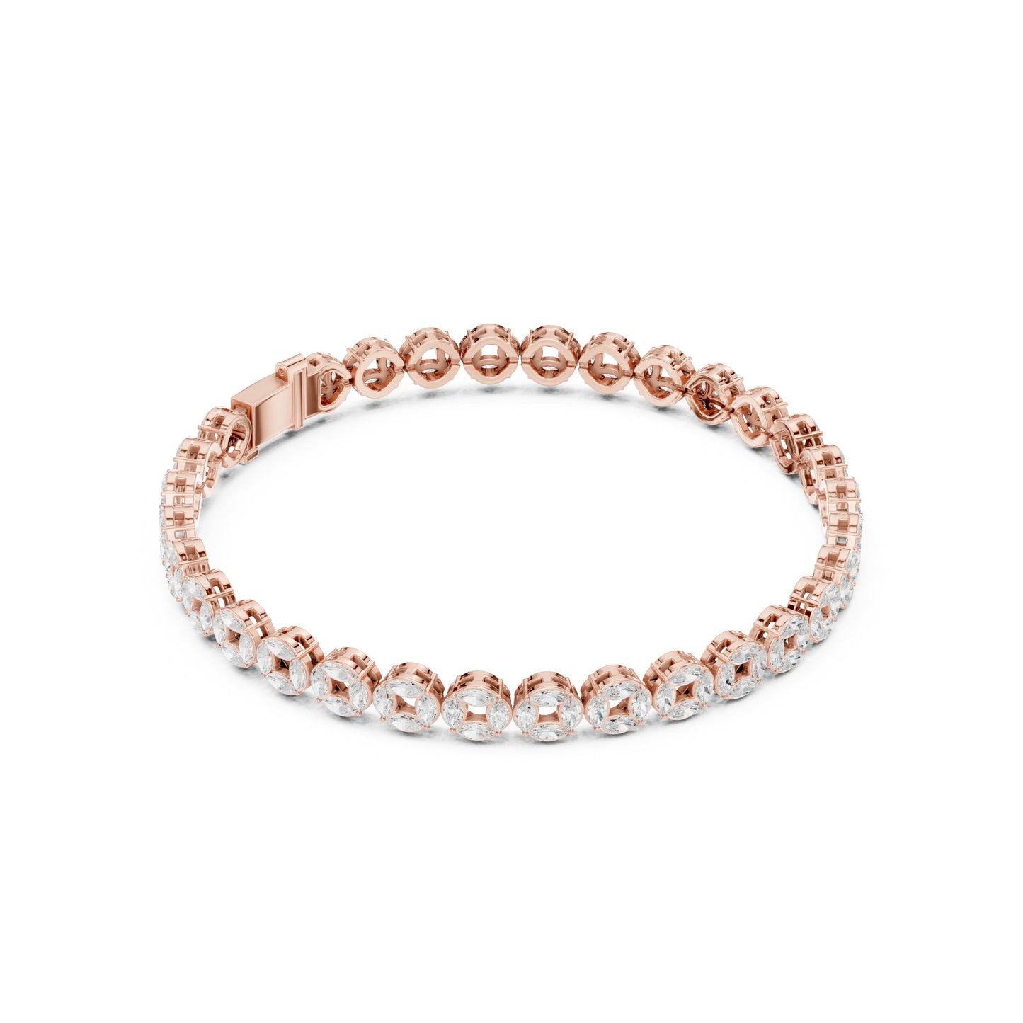 Men's Round Tennis Lab Grown Diamond Bracelet