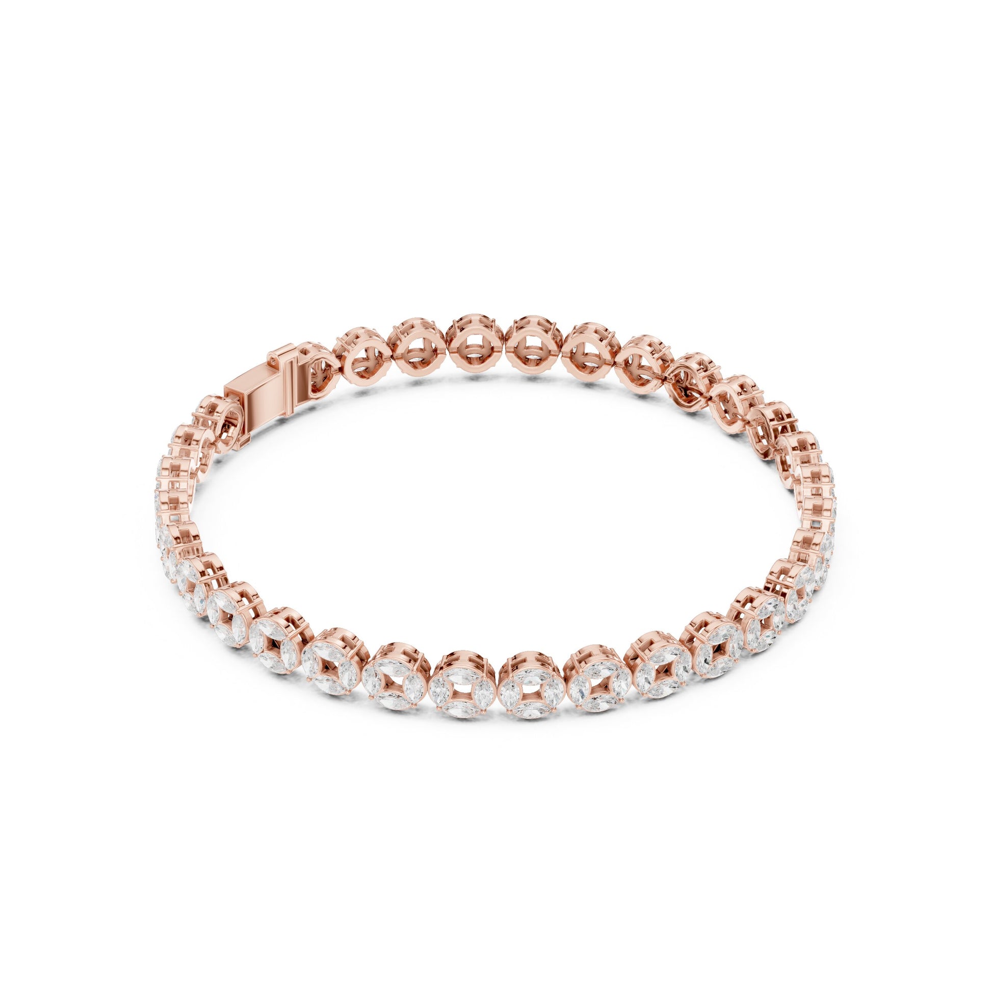 Men's Round Tennis Lab Grown Diamond Bracelet