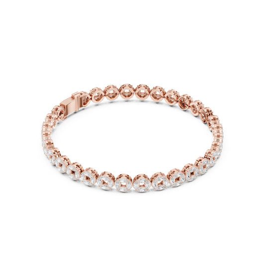 Men's Round Tennis Lab Grown Diamond Bracelet