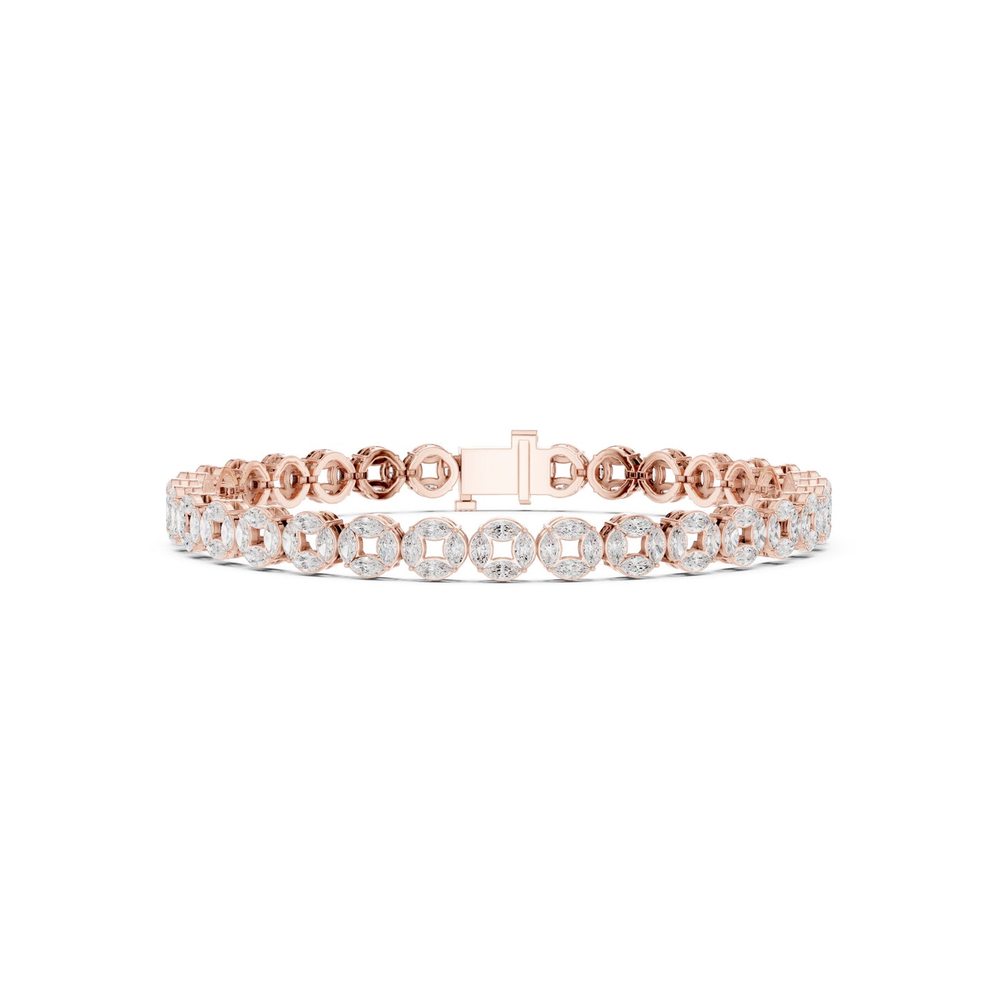 Men's Round Tennis Lab Grown Diamond Bracelet