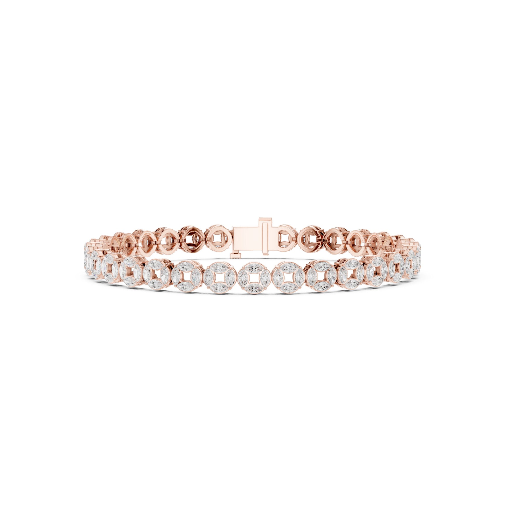 Men's Round Tennis Lab Grown Diamond Bracelet