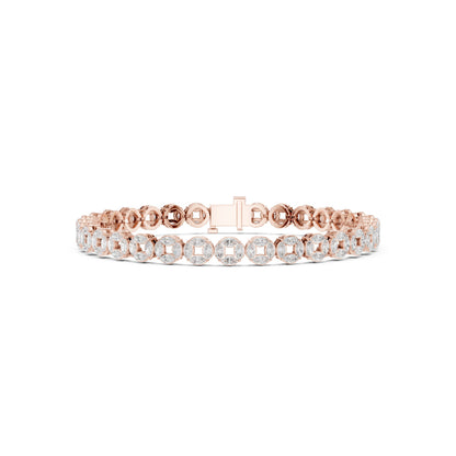 Men's Round Tennis Lab Grown Diamond Bracelet