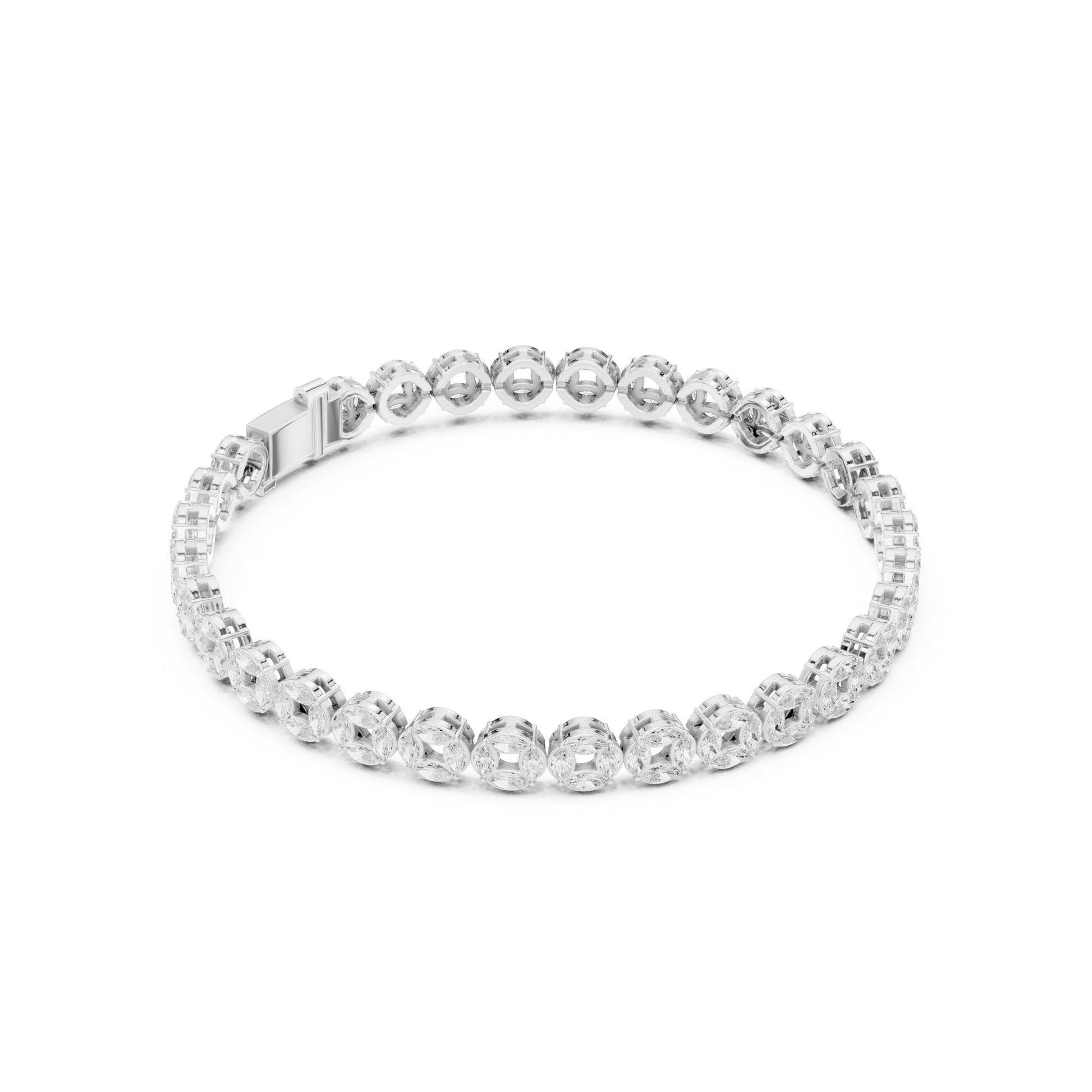 Men's Round Tennis Lab Grown Diamond Bracelet