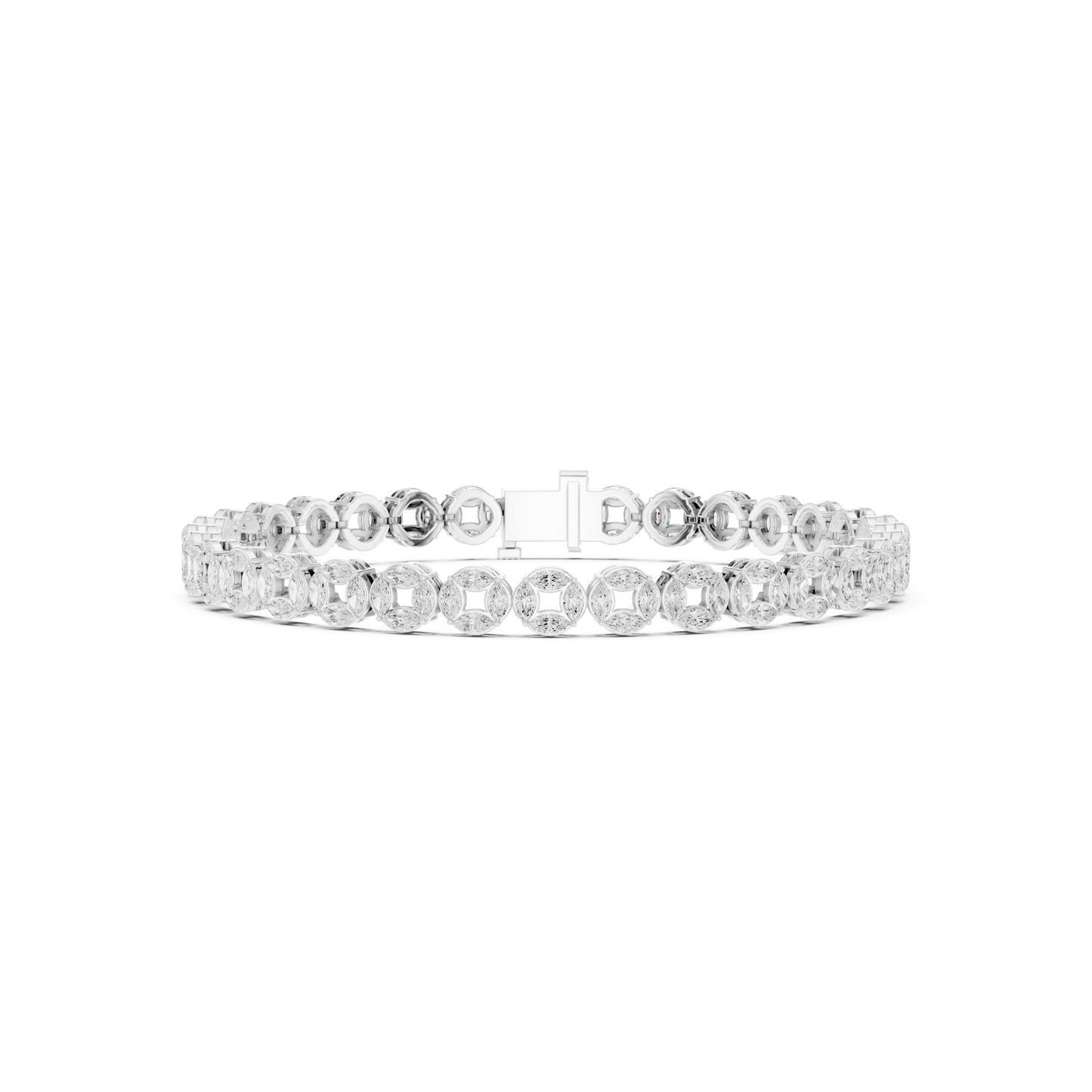 Men's Round Tennis Lab Grown Diamond Bracelet