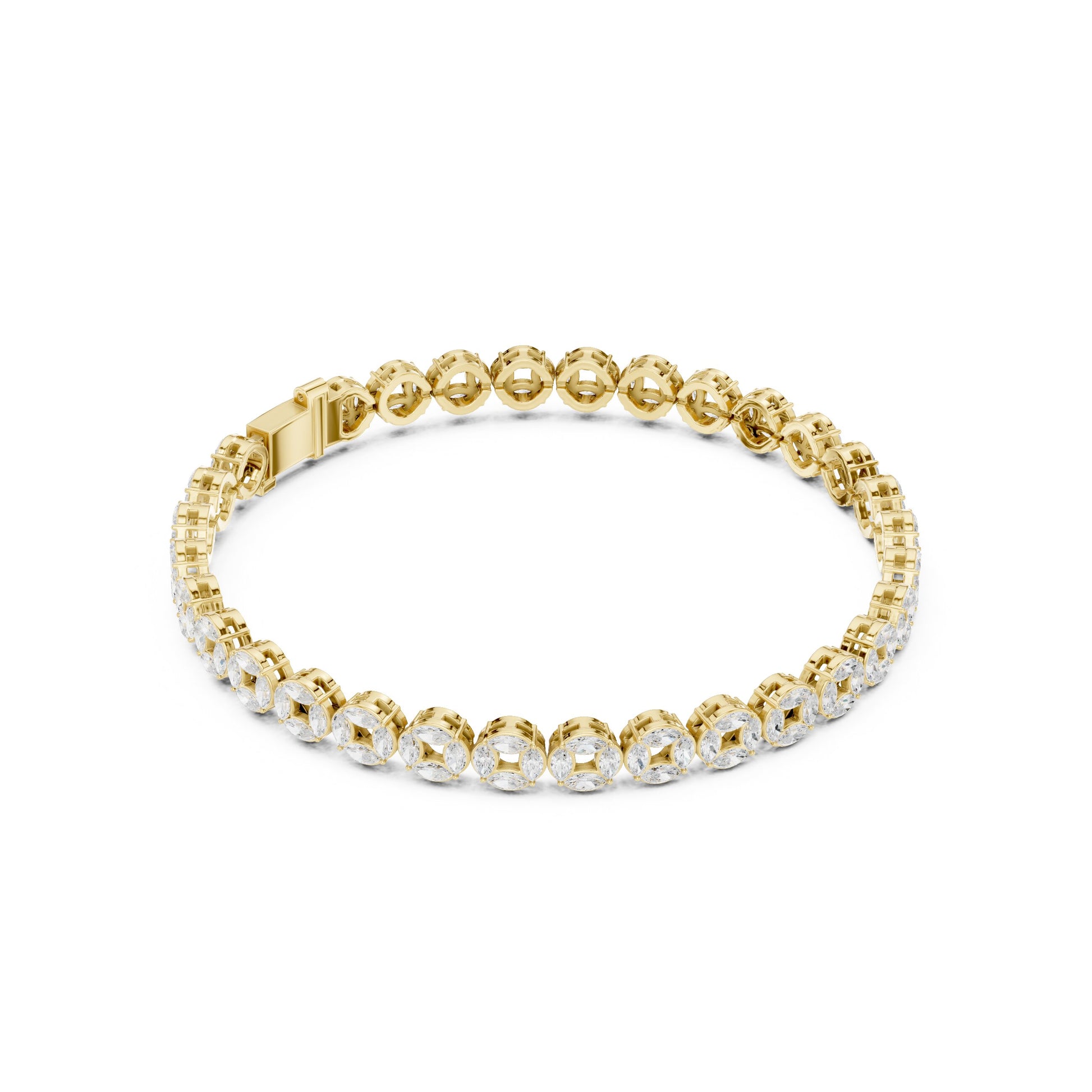 Men's Round Tennis Lab Grown Diamond Bracelet