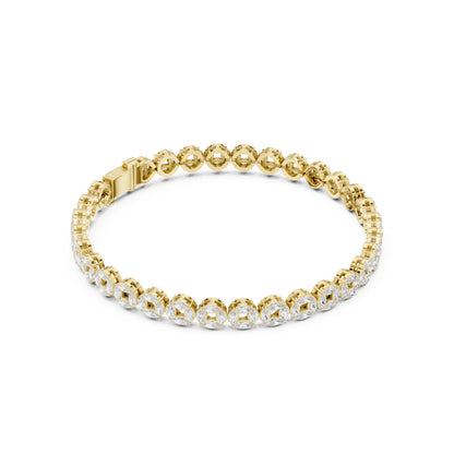 Men's Round Tennis Lab Grown Diamond Bracelet
