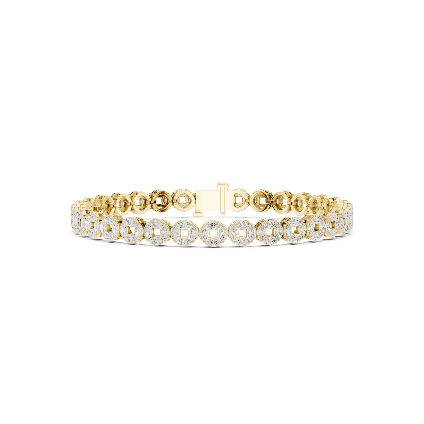 Men's Round Tennis Lab Grown Diamond Bracelet