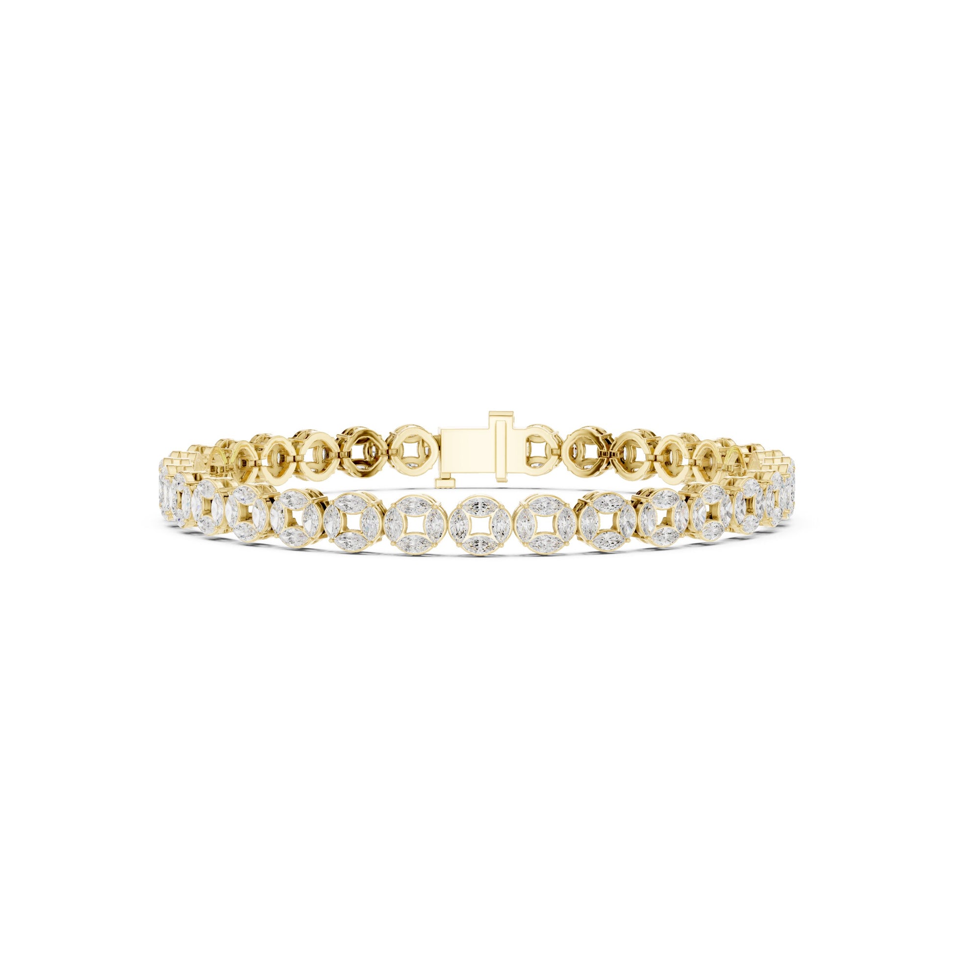 Men's Round Tennis Lab Grown Diamond Bracelet