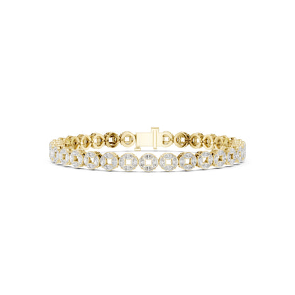 Men's Round Tennis Lab Grown Diamond Bracelet