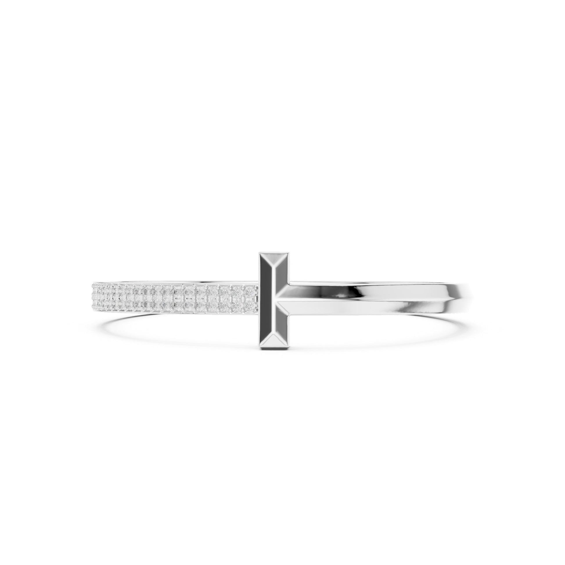 Men's Round Bangle Lab Grown Diamond Bracelet