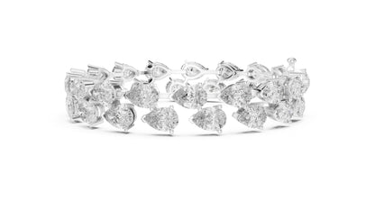 Pear Tennis Lab Grown Diamond Bracelet