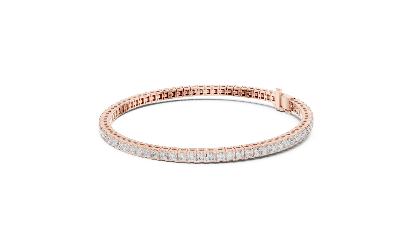 Princess Tennis Lab Grown Diamond Bracelet