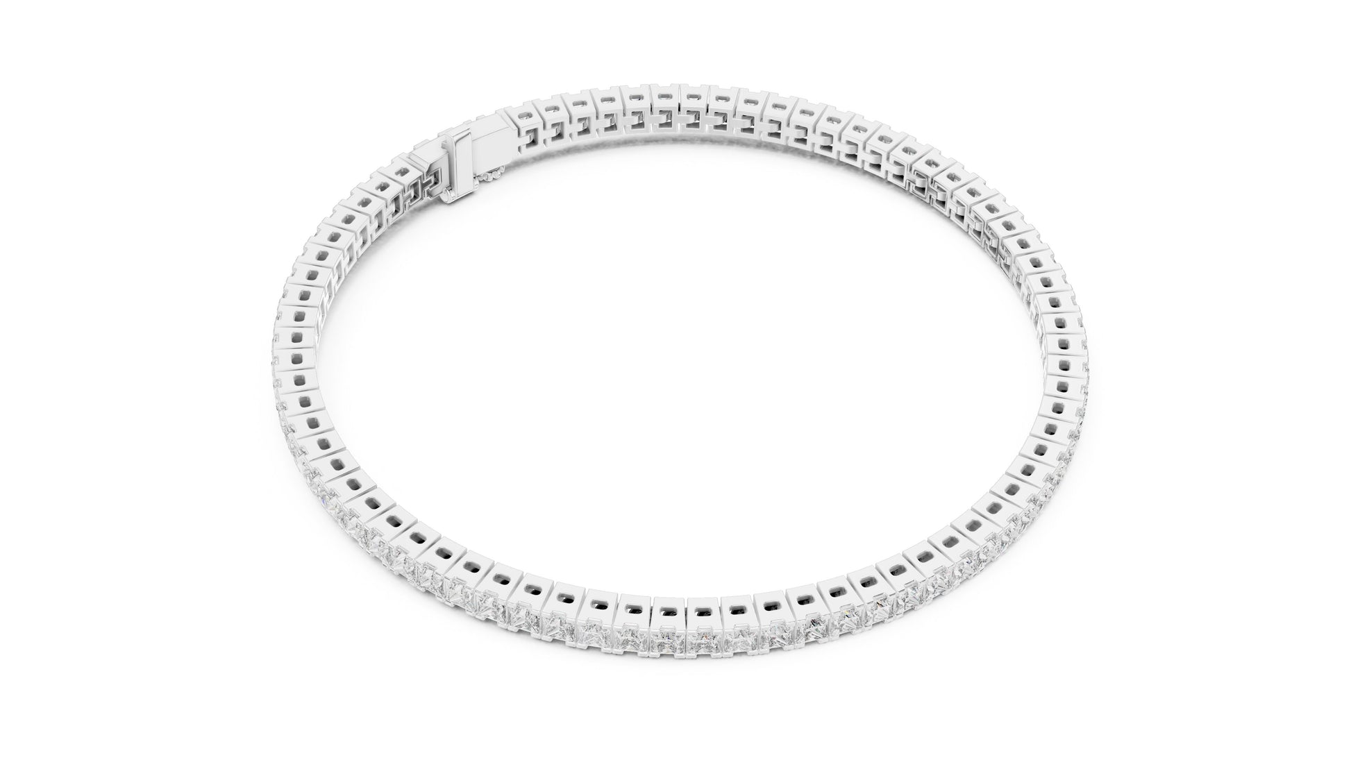 Princess Tennis Lab Grown Diamond Bracelet