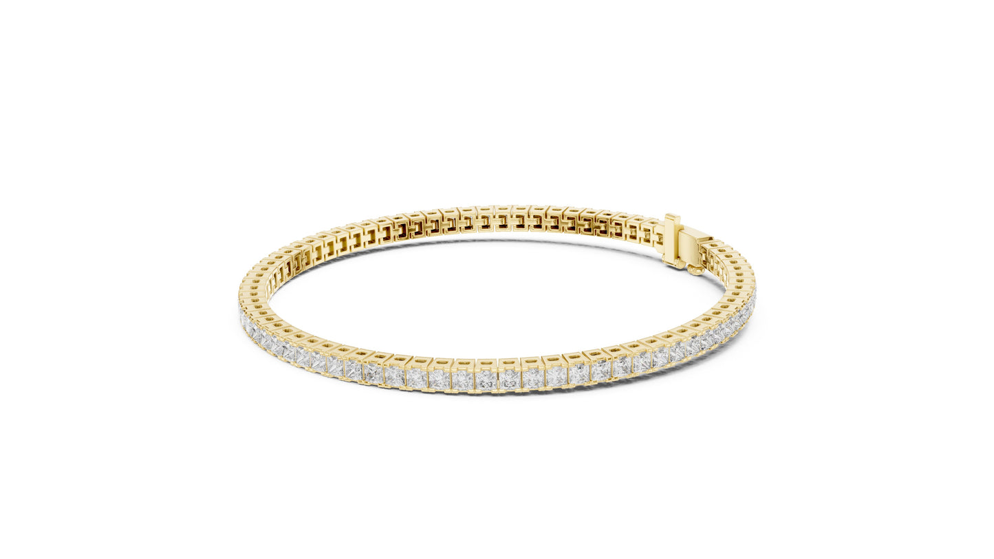 Princess Tennis Lab Grown Diamond Bracelet