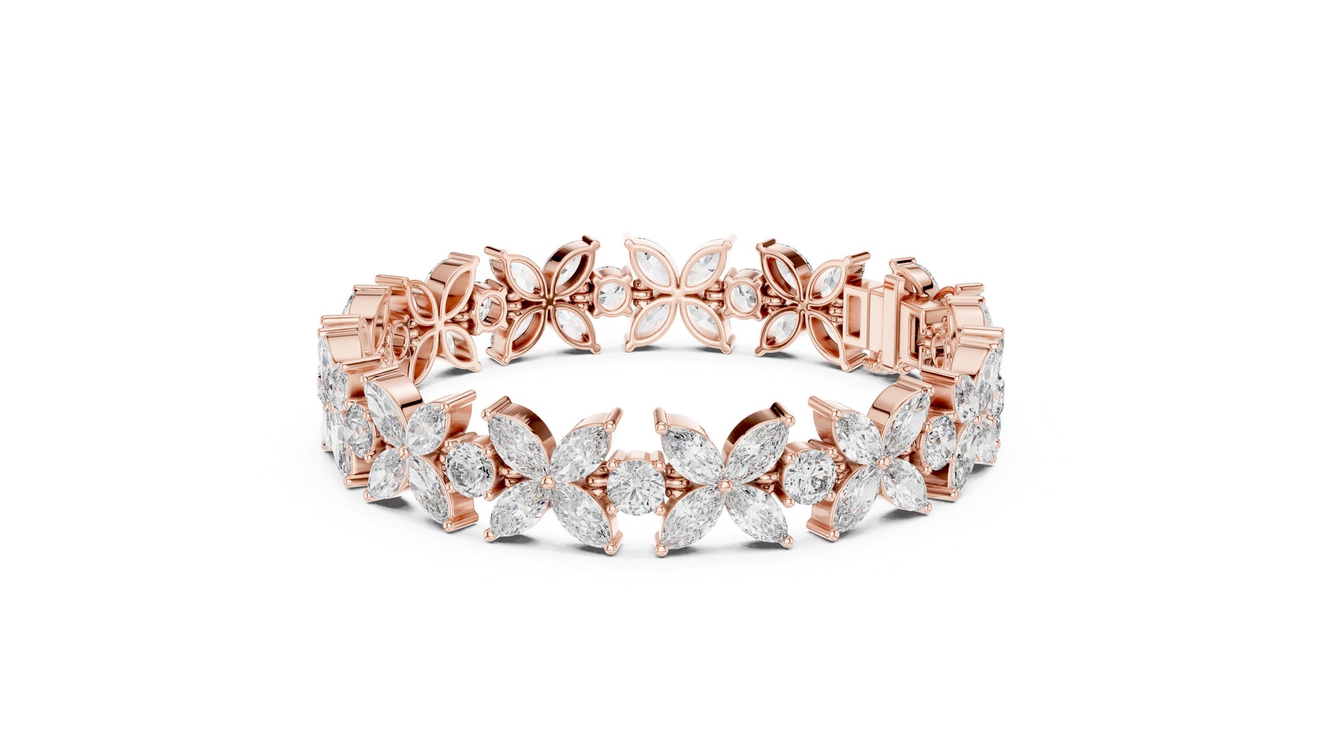 Marquise Tennis Lab Grown Diamond Bracelet