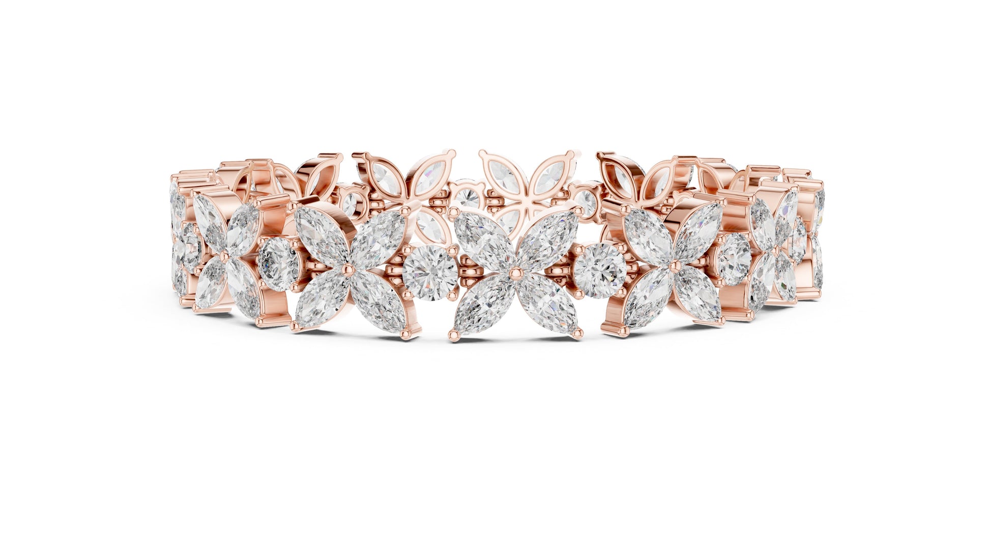 Marquise Tennis Lab Grown Diamond Bracelet