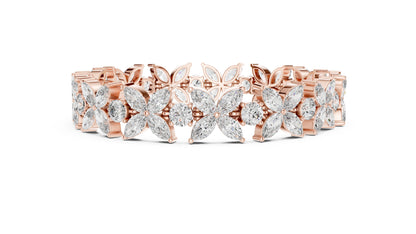 Marquise Tennis Lab Grown Diamond Bracelet