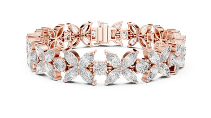 Marquise Tennis Lab Grown Diamond Bracelet