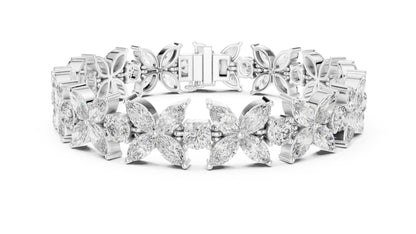 Marquise Tennis Lab Grown Diamond Bracelet